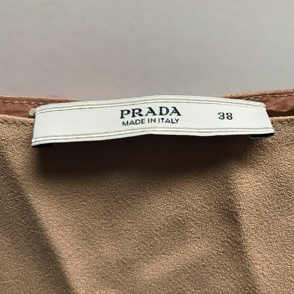 Prada Tan Midi Skirt Size 38 Never Worn
